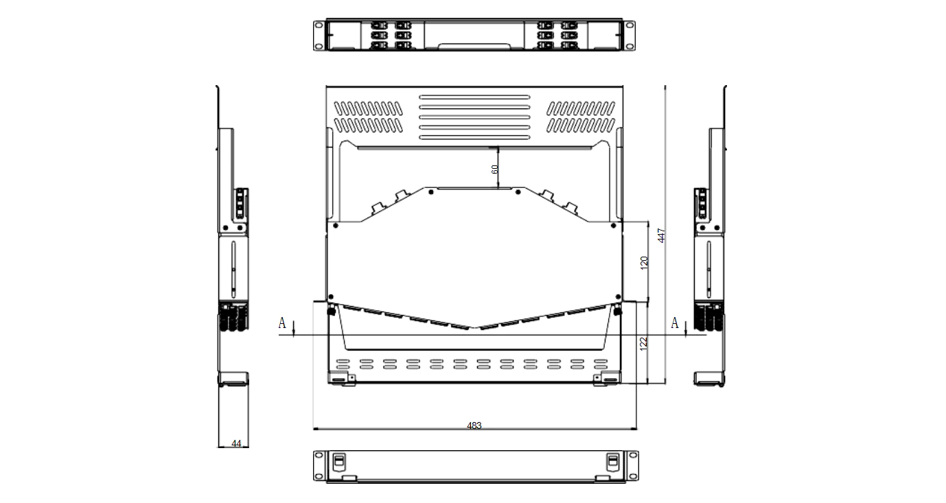 MTP/MPO fiber patch panel drwaing structure MTP/MPO fiber patch panel drwaing structure