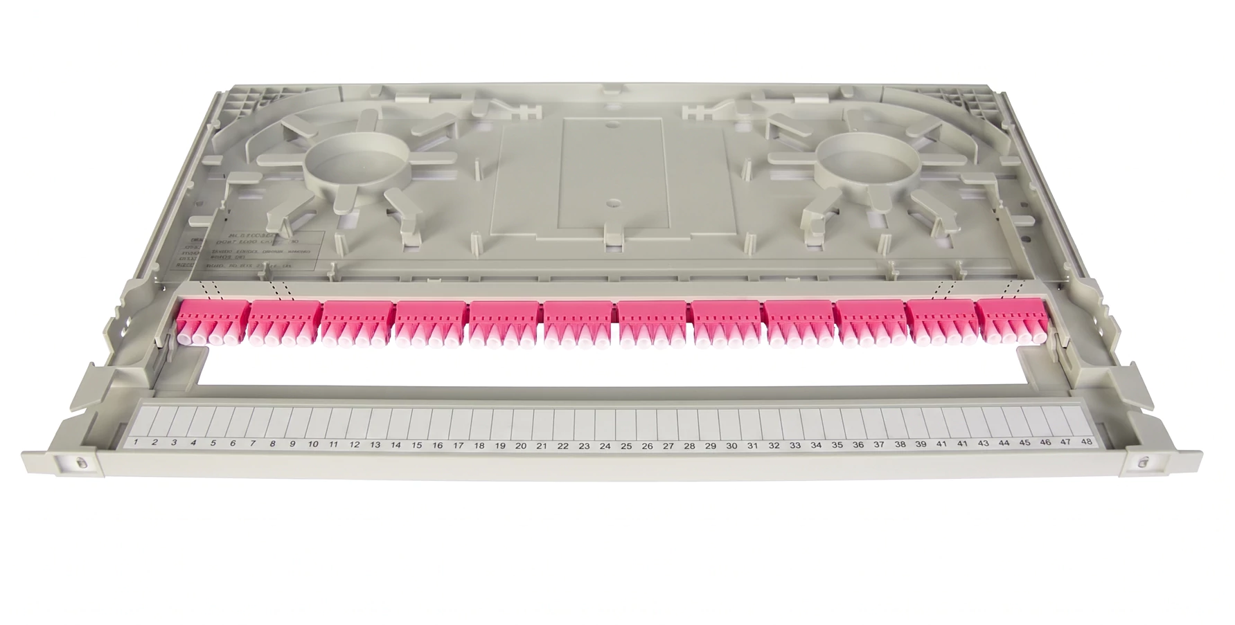 patching tray for modular fiber patch panel patching tray for modular fiber patch panel