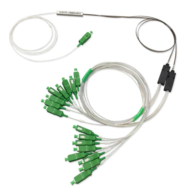 1x16 Fiberptic PLC Splitter Dispositivo com kits de fan-Out