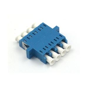Adaptadores ópticos de fibra quádruplos LC\/UPC SM
