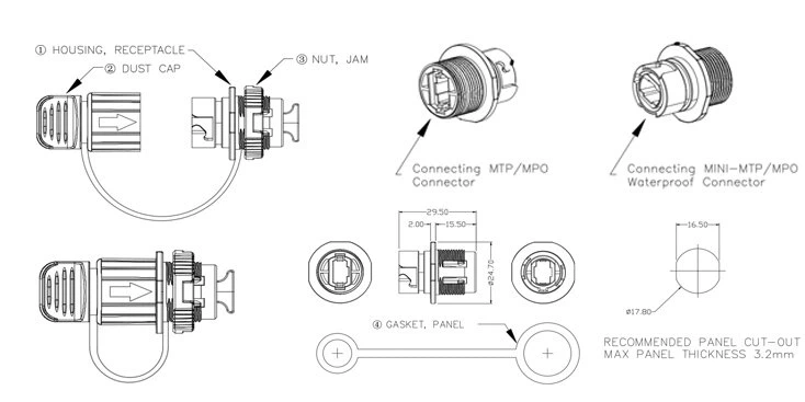 product-734-367 HUAWEI MPO ADAPTER