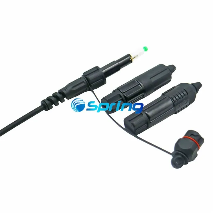 Outdoor Pre-connectorized TW Hybrid Fast Connector IP Mini SC Optical H Connector Compatible