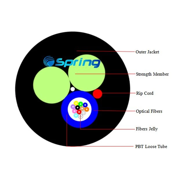 Self-supported ASU Fiber Optic Cable AS80 AS120