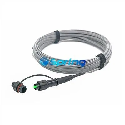 Cabo de queda IP67 pré-conectorizado com conector reforçado SC/APC conjunto de cabo externo