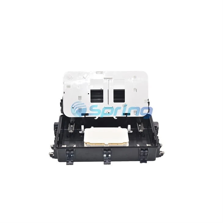 Horizontal 2 in 2 Out 1×16 Fiber Optic Splice Closure