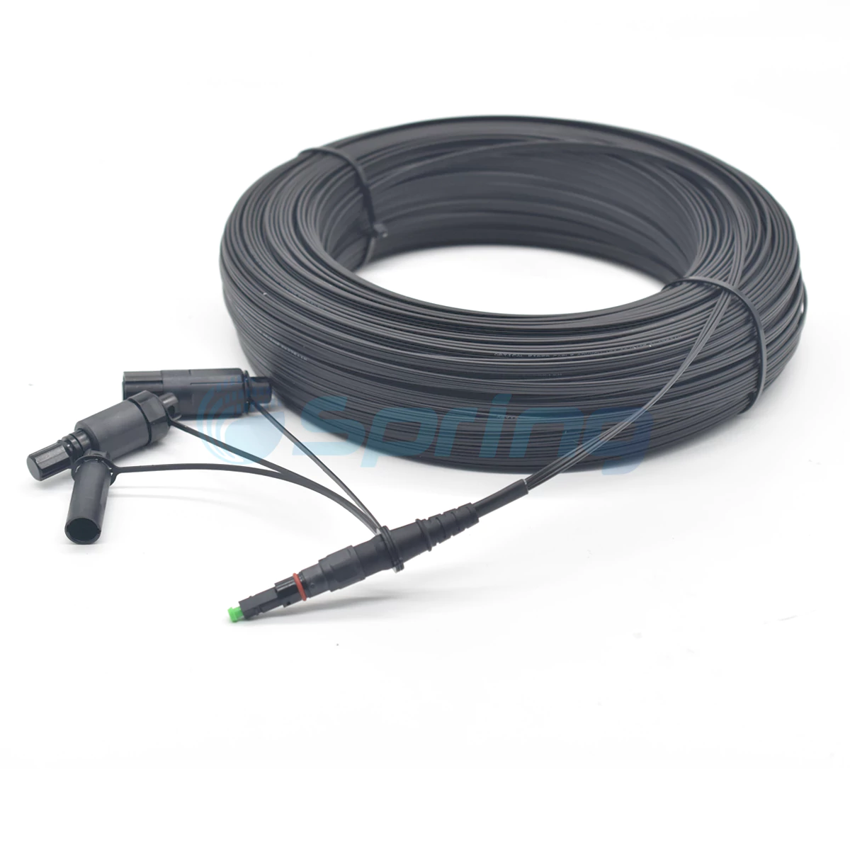 3-In-1-Waterproof-Fiber-Optic-Connectors-Pre-terminated--Flat-Drop-Cable