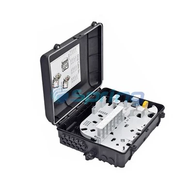 16Core Fiber Splice Distribution Box Aerial montado com divisores de PLC